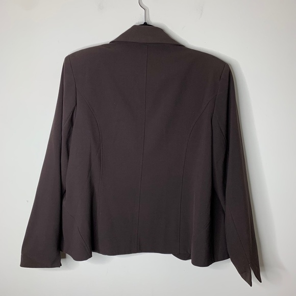 Investments Women's Blazer Jacket Vintage y2k 2000 Single Button Collared 16P - Picture 10 of 12